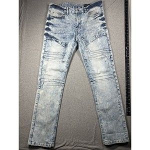 Mens SOUTHPOLE‎ Light Sand Blue Skinny Stretch Denim Jeans 34